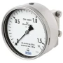 Wika Differential Pressure Gauge, 732.14, 762.14, For The Process Industry, All-Metal Media Chamber